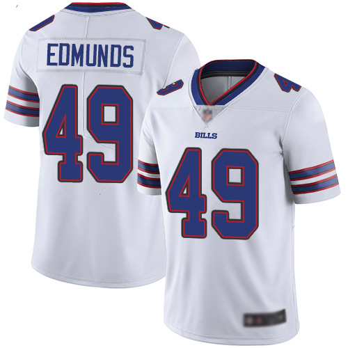 Men Buffalo Bills #49 Tremaine Edmunds White Vapor Untouchable Limited Player NFL Jersey